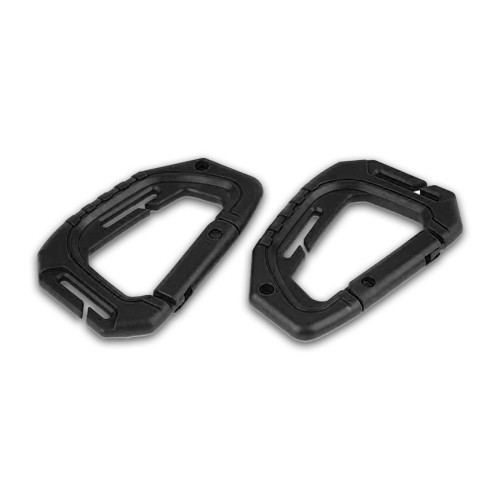 Keyholder Carabiner από ABS Ελαφρυ σε Μαυρο Χρωμα