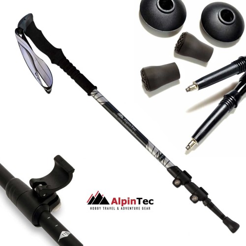Μπατόν ALPITEC Πεζοπορίας Pathfinder F/Lock - μπλε/ραφ