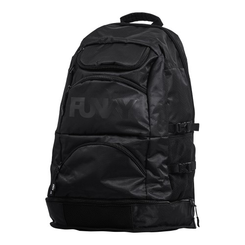 Σακίδιο πλάτης κολυμβητηρίου FUNKITA - EXPANDABLE ELITE SQUAD BACKPACK BACK TO BLACK