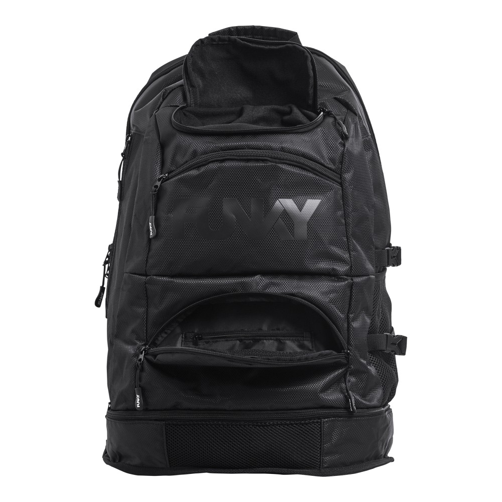 Σακίδιο πλάτης κολυμβητηρίου FUNKITA - EXPANDABLE ELITE SQUAD BACKPACK BACK TO BLACK