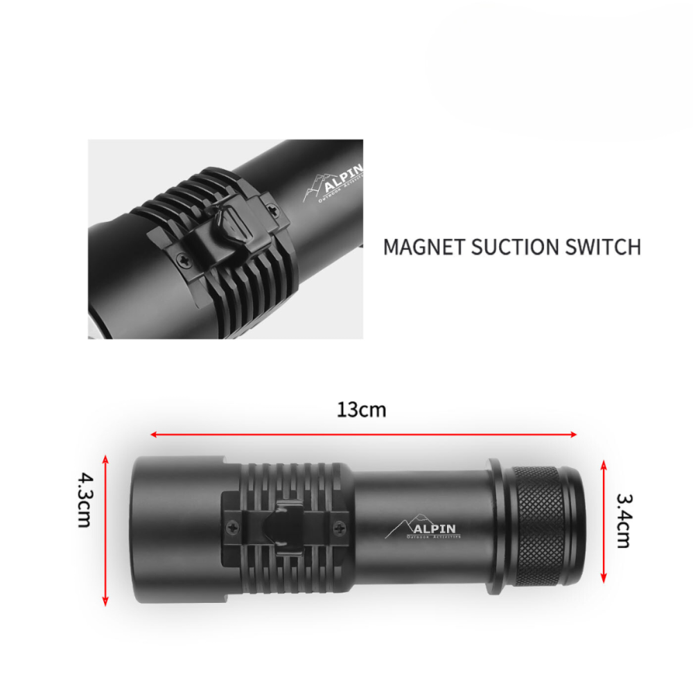 Καταδυτικός φακός ALPIN ES09 1600lumen