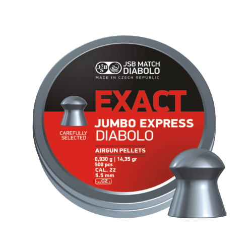 ΒΛΗΜΑΤΑ ΑΕΡΟΒΟΛΟΥ JSB EXACT JUMBO 5.52mm / 500, EXPRESS, (0.93gr / 14.35g)
