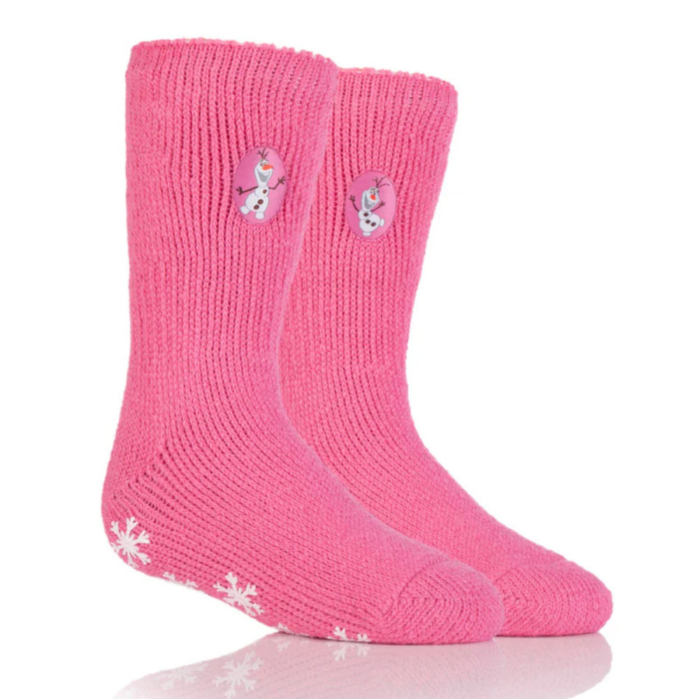 Παιδικές κάλτσες Kids Disney Thermal Slipper Socks - Frozen Olaf Ροζ