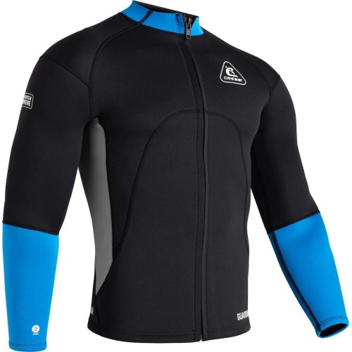 CRESSI Guardian σακάκι κολύμβησης και θαλασσίων σπορ, neoprene 2mm Μαύρο // Μπλε