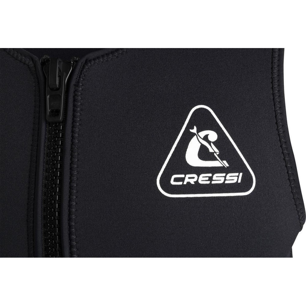 CRESSI Guardian γιλέκο με φερμουάρ για κολύμβηση και θαλάσσια σπορ, neoprene 2mm Μαύρο // Μπλε