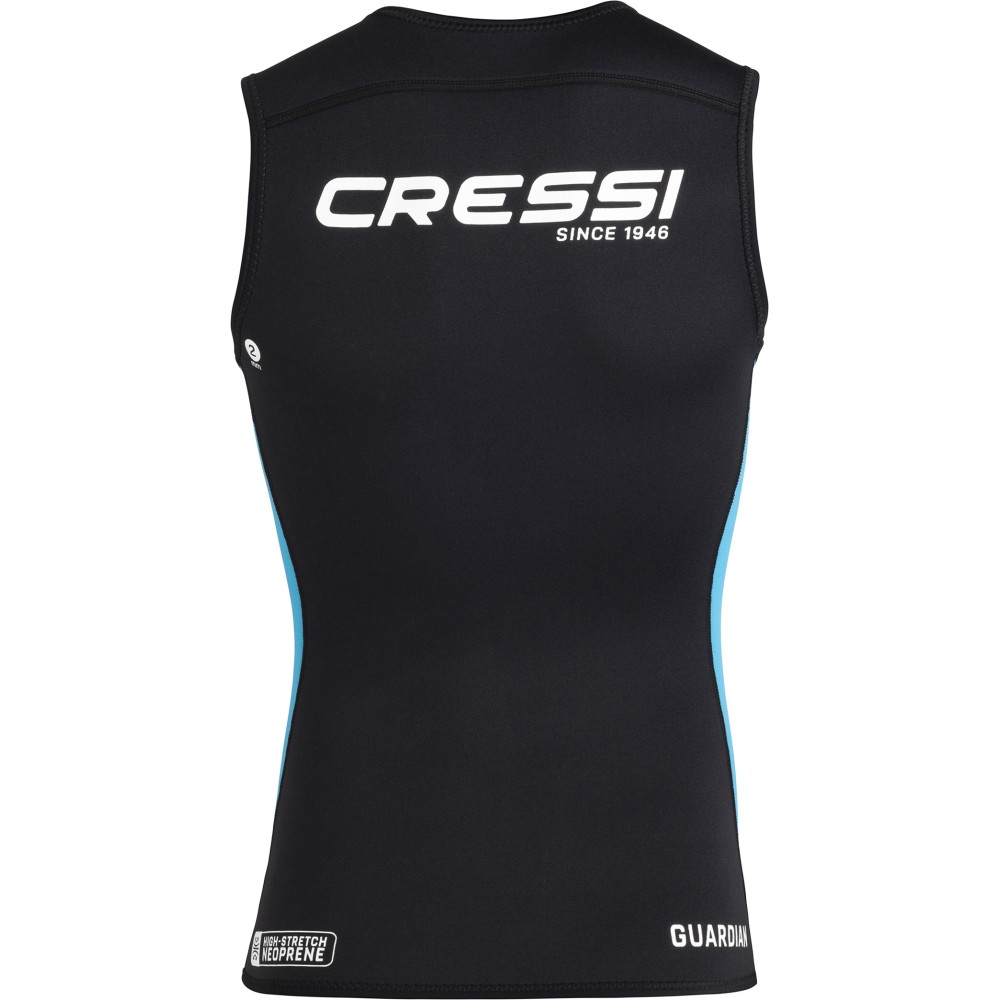 CRESSI Guardian γυναικείο γιλέκο με φερμουάρ για κολύμβηση και θαλάσσια σπορ, neoprene 2mm Μαύρο // Μπλε