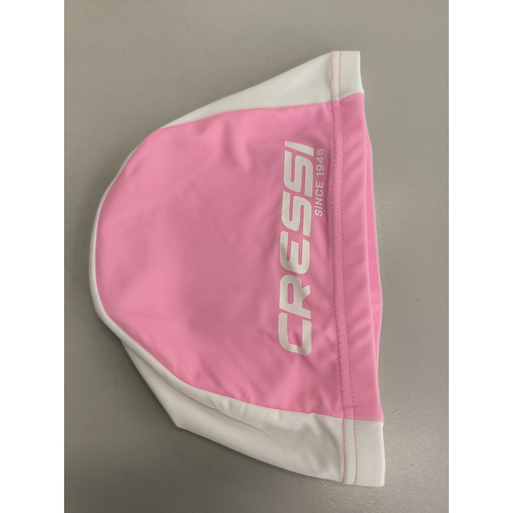 Παιδικό Υφασμάτινο Σκουφάκι CRESSI TAGO SPANDEX Ροζ // λευκό