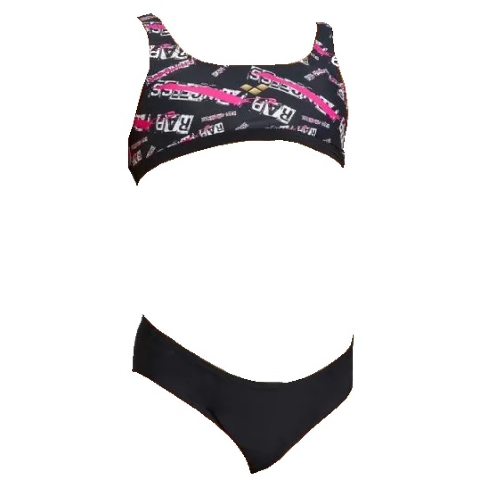 ΠΑΙΔΙΚΟ ΜΑΓΙΟ ARENA Girls MERYL JR TOP TWO PIECES Μαύρο