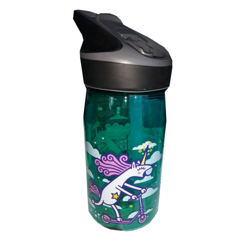 Παγούρι με Καλαμάκι LAKEN YTN4-UA Unicorning Μαύρο 450ml