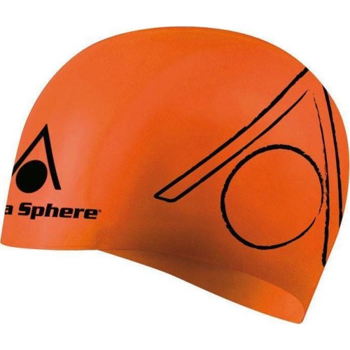 Σκουφάκι σιλικόνης AQUA SPHERE Tri Cap Πορτοκαλί
