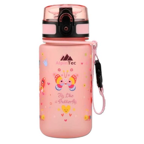 Παγούρι ALPINTEC Kids 350ml Πεταλούδα - Ροζ παλ