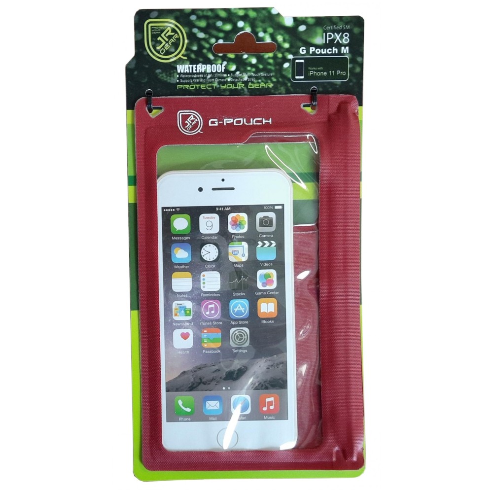 Στεγανή Θήκη Κινητού JR GEAR G Pouch (Medium 7.5 x 14.5 cm) Κόκκινο