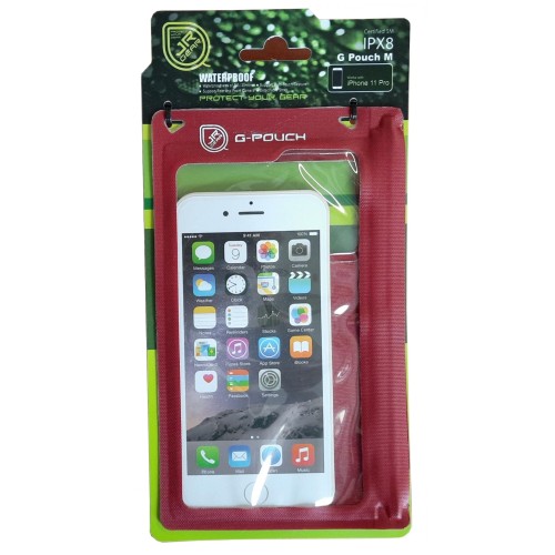 Στεγανή Θήκη Κινητού JR GEAR G Pouch (Medium 7.5 x 14.5 cm) Κόκκινο