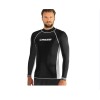 Ανδρικό RASH GUARD ΜΑΚΡΥ ΜΑΝΙΚΙ BLACK/WHITE