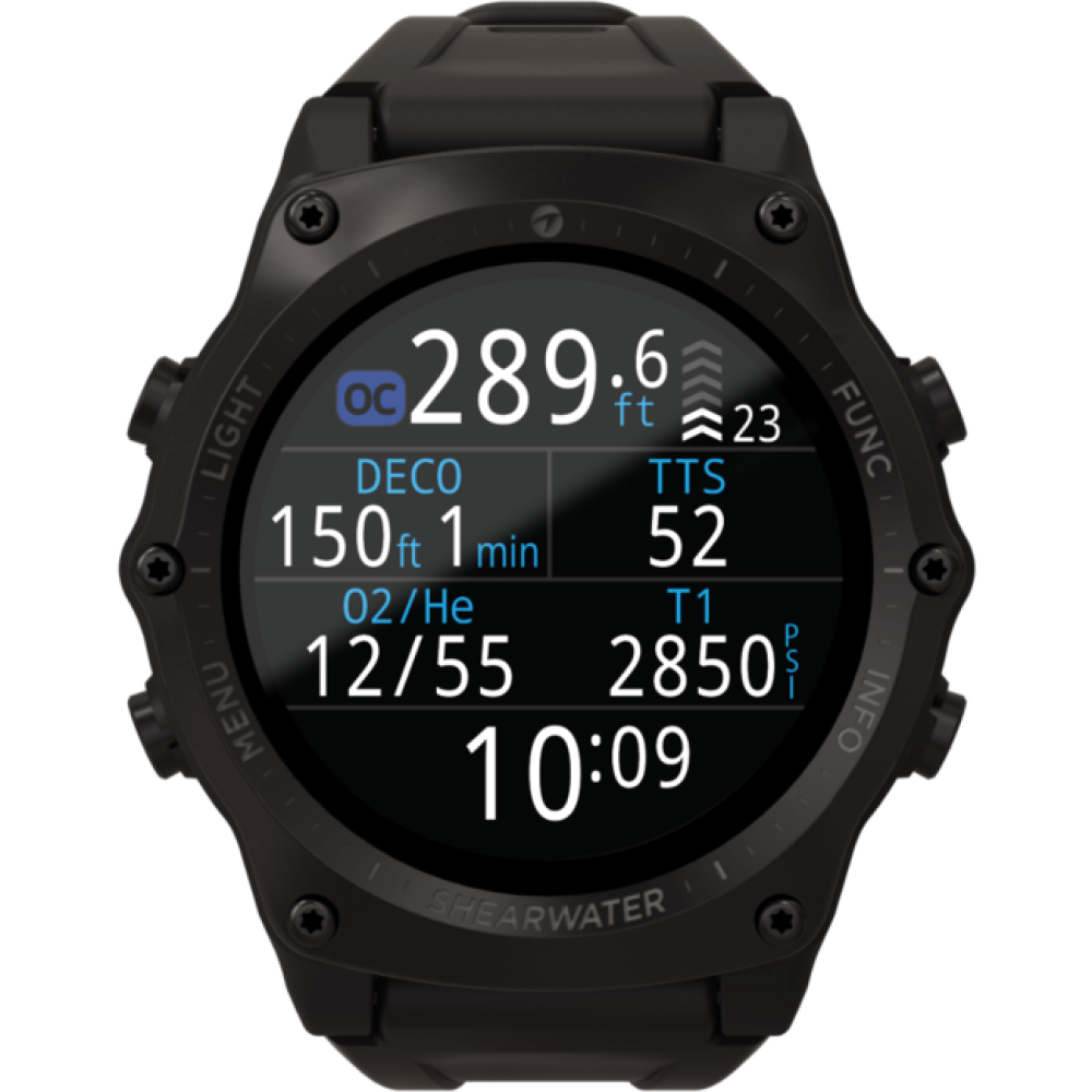 Υπολογιστής Κατάδυσης SHEARWATER Teric Black