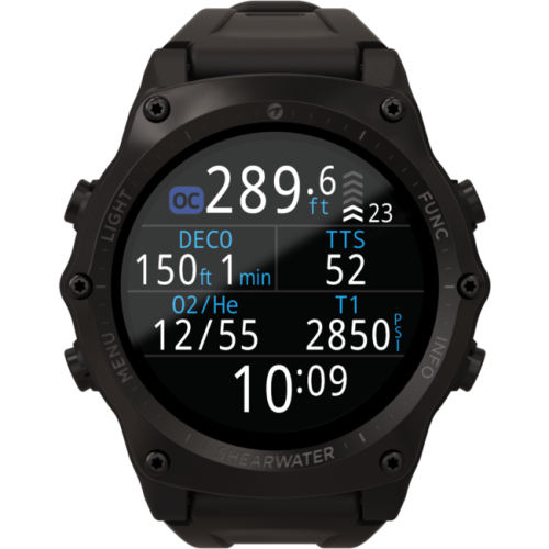 Υπολογιστής Κατάδυσης SHEARWATER Teric Black