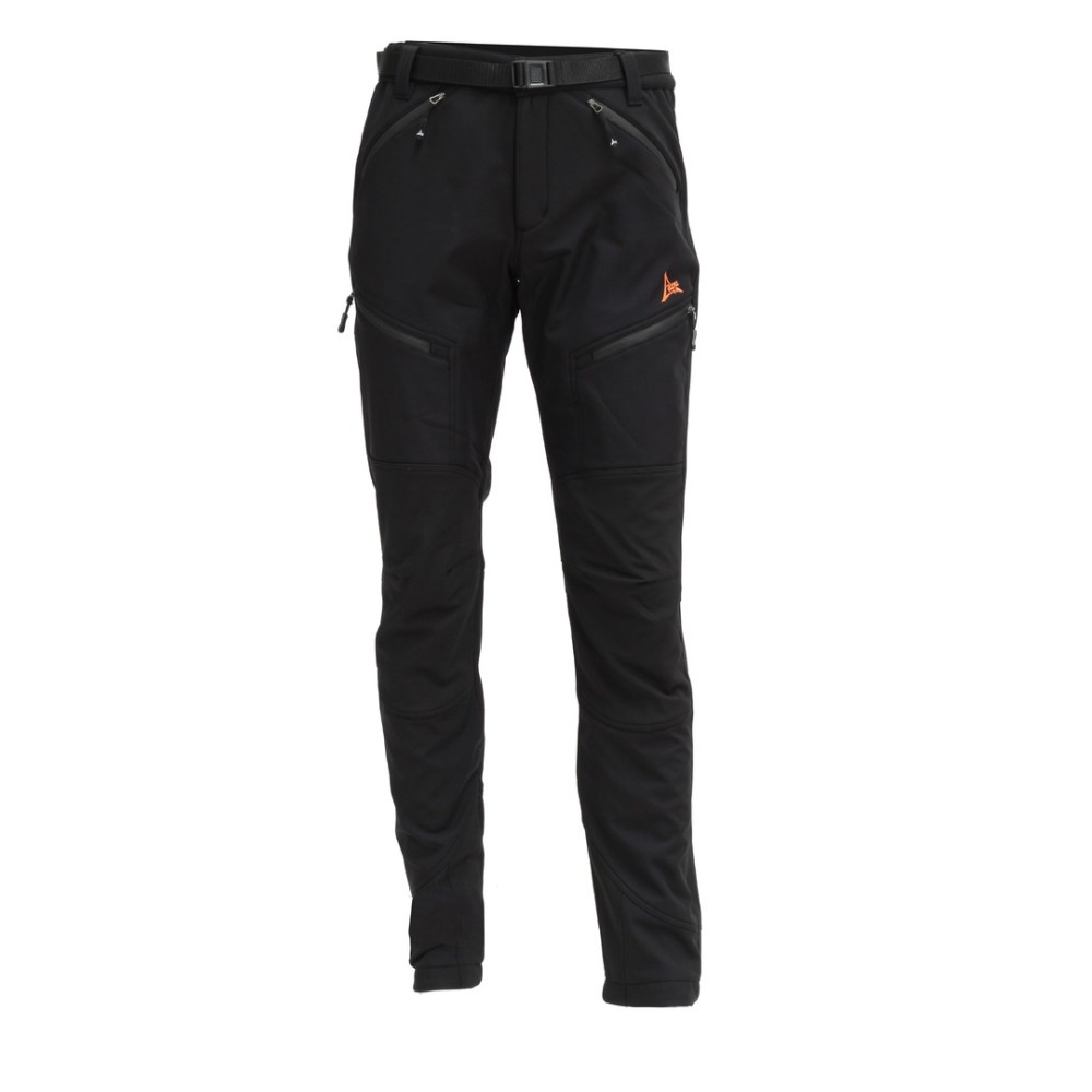 Apu Lhotse Softshell Ανδρικό Μακρύ Παντελόνι Πεζοπορίας Μαύρο