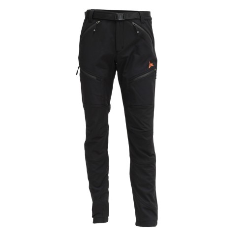 Apu Lhotse Softshell Ανδρικό Μακρύ Παντελόνι Πεζοπορίας Μαύρο