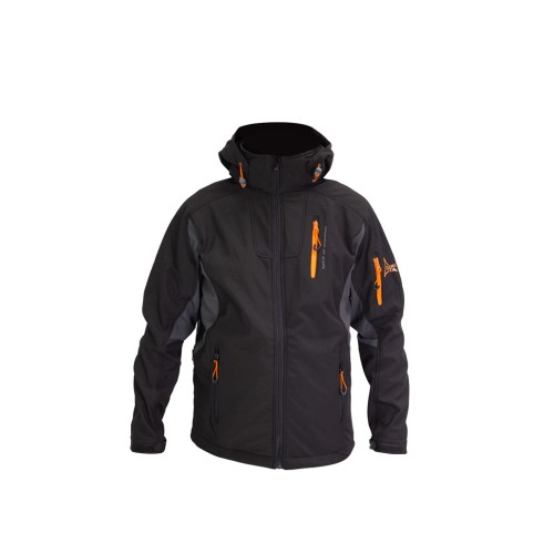 Μπουφάν APU SoftShell μαύρο / πορτοκαλί