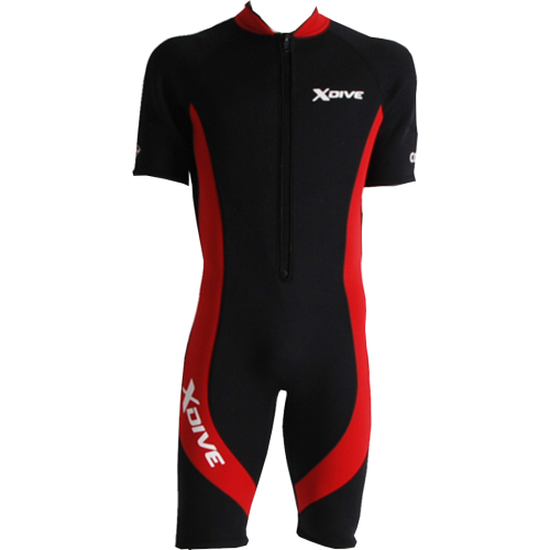X-DIVE Monoshorts CORAL 3mm ΣΤΟΛΗ ΚΑΤΑΔΥΣΗΣ μαύρο / κόκκινο