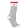 Γυναικείες κάλτσες HEAT HOLDERS Cream Block Twist Crew - grey