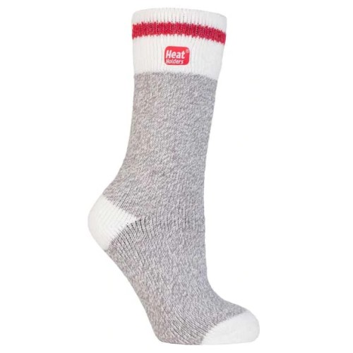 Γυναικείες κάλτσες HEAT HOLDERS Cream Block Twist Crew - grey