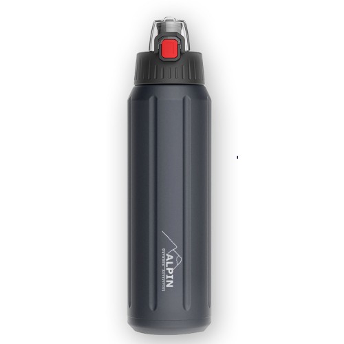 ALPIN Θερμός Ανοξείδωτο με Μόνωση 6 στρωμάτων 450ml - μαύρο
