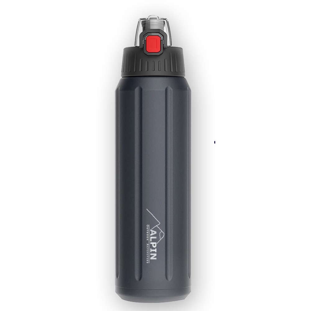 ALPIN Θερμός Ανοξείδωτο με Μόνωση 6 στρωμάτων 600ml - μαύρο