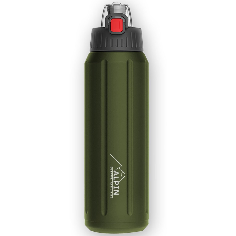 ALPIN Θερμός Ανοξείδωτο με Μόνωση 6 στρωμάτων 600ml - πράσινο