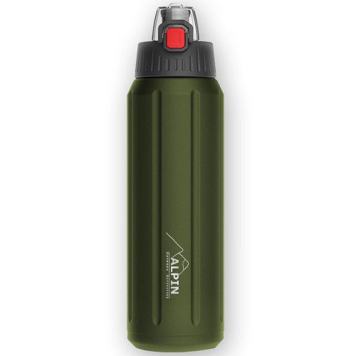 ALPIN Θερμός Ανοξείδωτο με Μόνωση 6 στρωμάτων 600ml - πράσινο