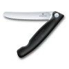 Πτυσσόμενο μαχαίρι καθαρισμού VICTORINOX - μαύρο (11cm)