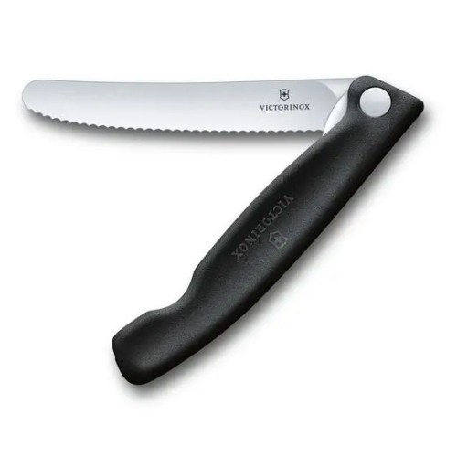 Πτυσσόμενο μαχαίρι καθαρισμού VICTORINOX - μαύρο (11cm)