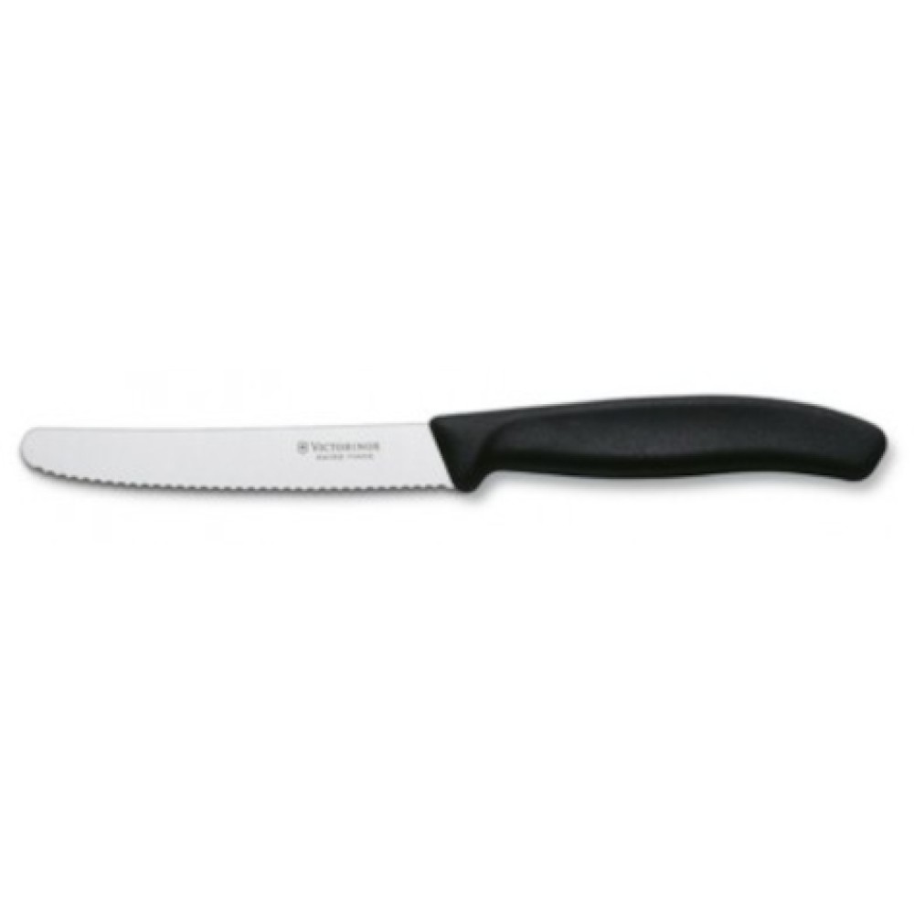Μαχαίρι VICTORINOX Ντομάτας και Λουκάνικου - μαύρο (11cm)