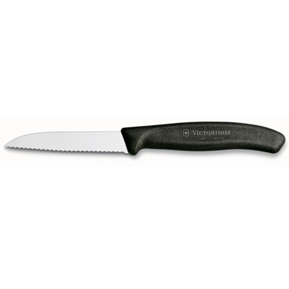 Μαχαίρι VICTORINOX Classic με πριονωτή λεπίδα - μαύρο (8cm)