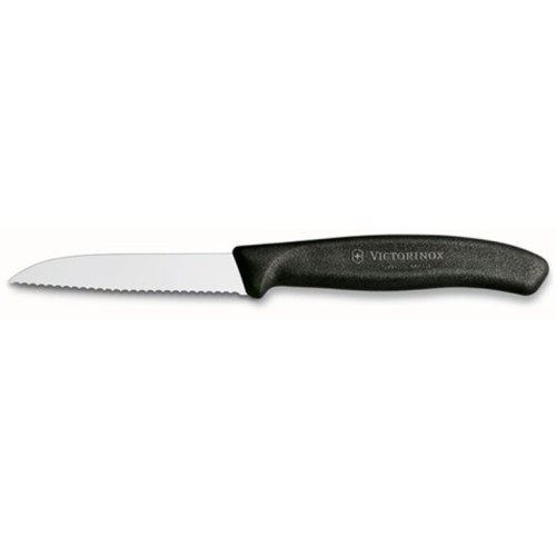 Μαχαίρι VICTORINOX Classic με πριονωτή λεπίδα - μαύρο (8cm)