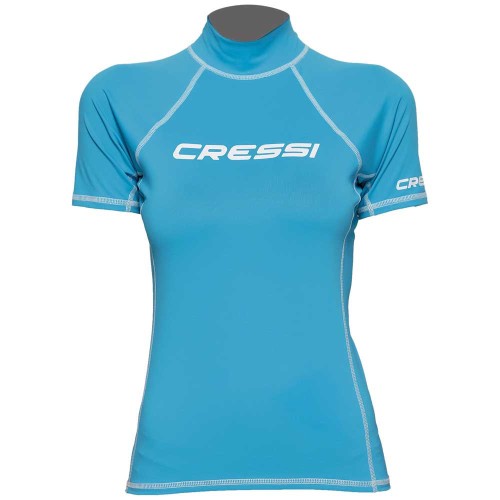 Γυναικείο Rash Guard CRESSi κοντό μανίκι - aquamarine