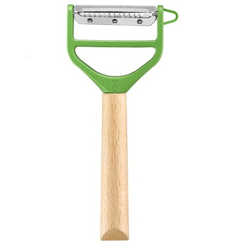 Μαχαίρι Ξεφλουδίσματος Peeler OPINEL T-Duo ξύλινη λαβή - πράσινο