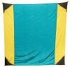 Προστατευτική ψάθα ALPINTEC Favour Family 210cm x 210cm - κίτρινο / σιέλ / κίτρινο
