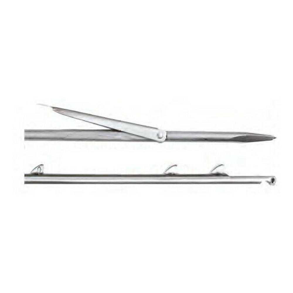 Βέργα Ταιτής XIFIAS Inox Sharkfin με καρχαριάκια 6.5mm / 130cm (4033)