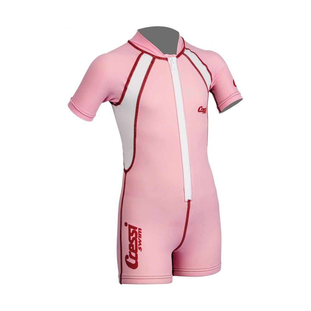 Παιδική στολή CRESSI short sleeve 1.5 mm - ροζ