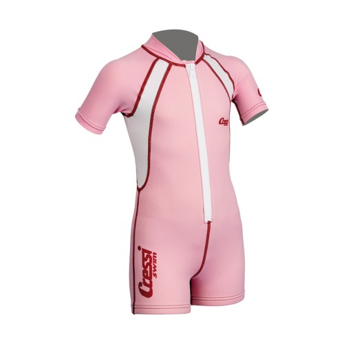 Παιδική στολή CRESSI short sleeve 1.5 mm - ροζ