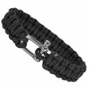 Βραχιόλι επιβίωσης paracord OUTDOOR EDC - μαύρο