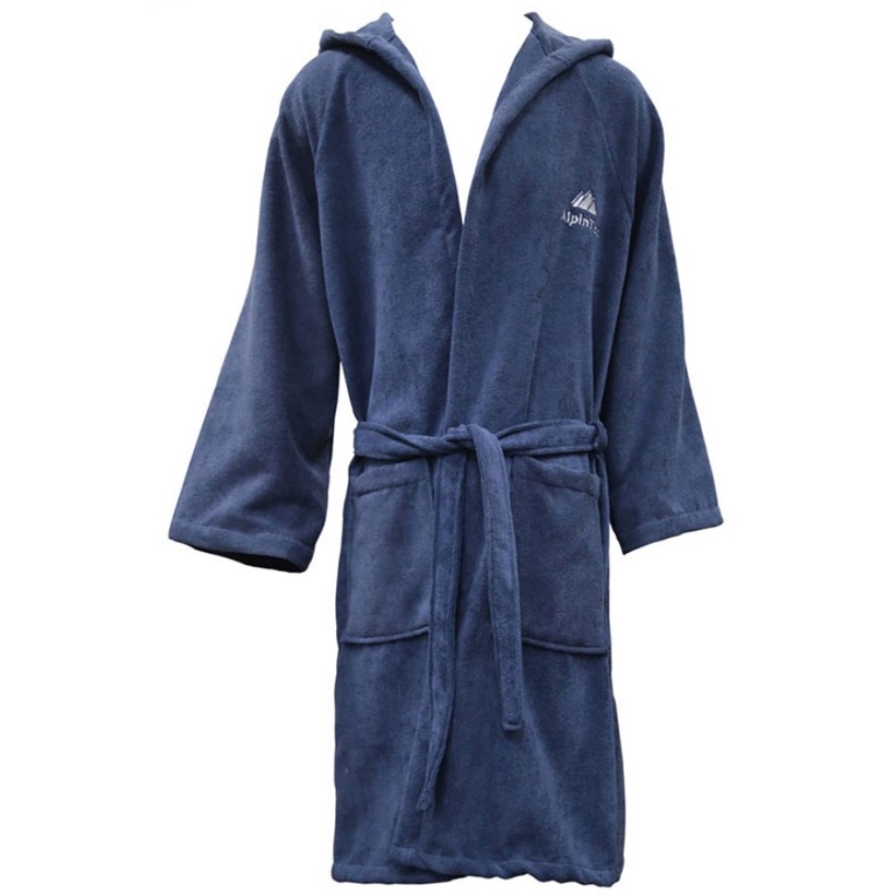 Μπουρνούζι ενηλίκων ALPINTEC Aegean microfiber - navy