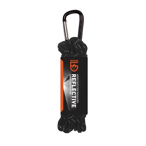 Κορδόνι GEAR AID Reflective 9m utility line - μαύρο
