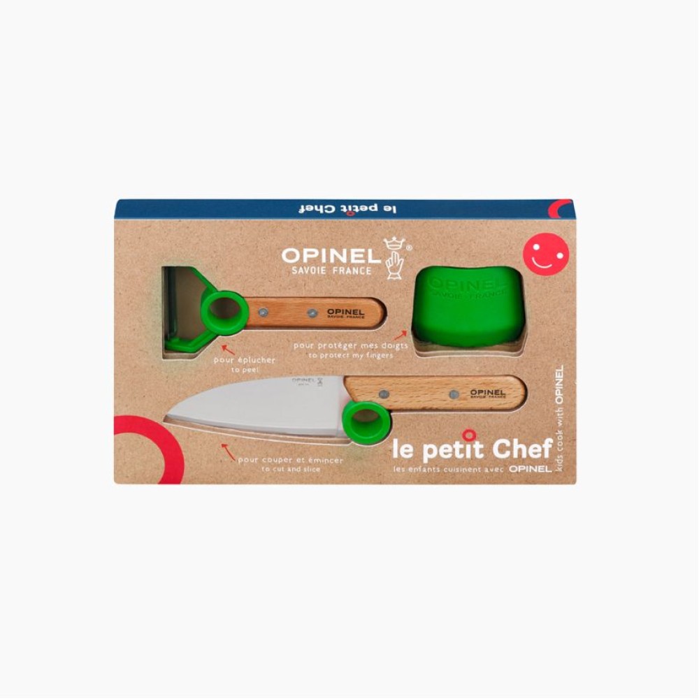 Mαχαίρι Le Petit Chef + Peeler OPINEL Πράσινο