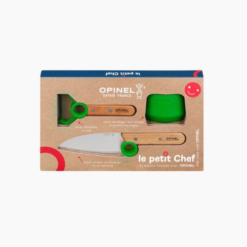 Mαχαίρι Le Petit Chef + Peeler OPINEL Πράσινο