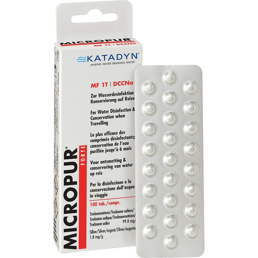 Ταμπλέτες καθαρισμού νερού KATADYN Micropur Forte (100 τεμ)