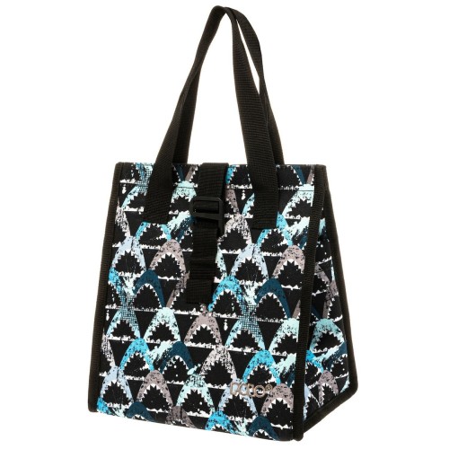 Polo Shark Τσαντάκι Φαγητού 6lt Χειρός Μαύρο Μ22 x Π16 x Υ26cm