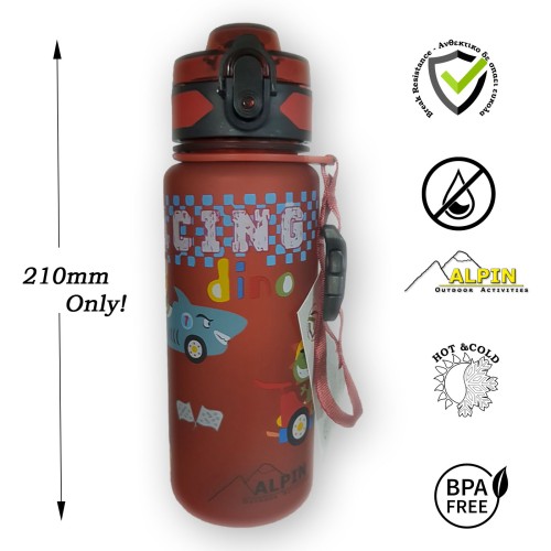 Παγουρίνο 500ml v2 Alpin Outdoor kids Compact-Dinosaur