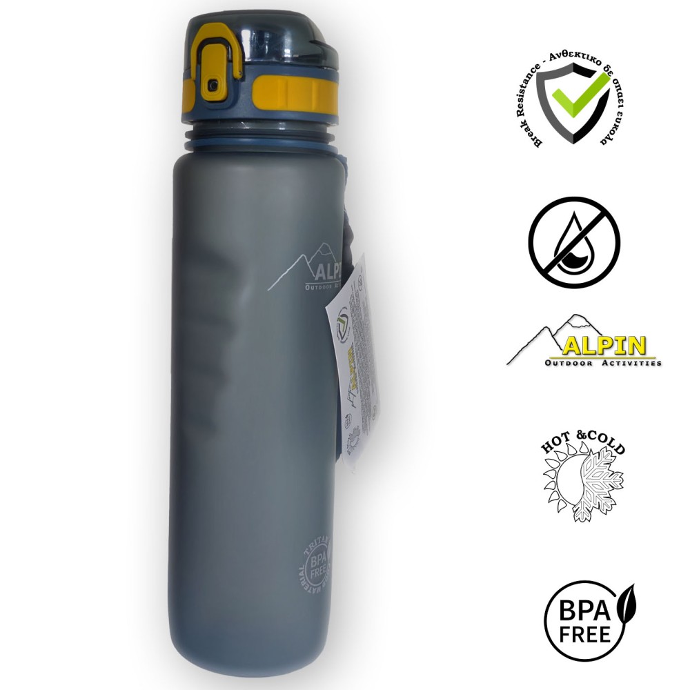 Παγούρι 1000ml v2 Alpin Outdoor Combo - Tritan - Dark Blue